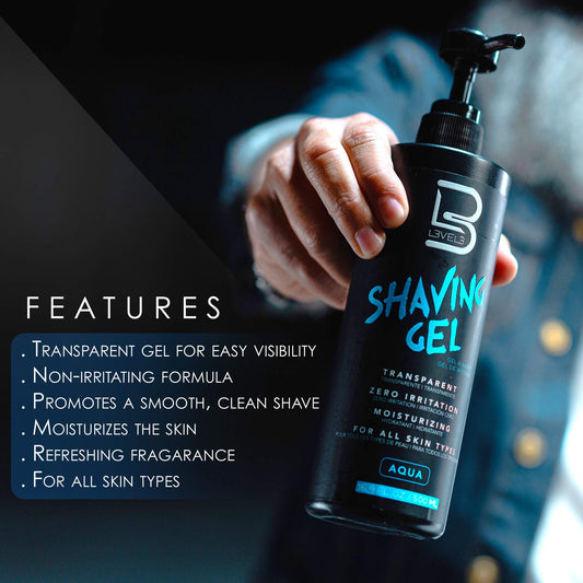 L3 Straight Razor Shave Gel - Aqua, 250ml