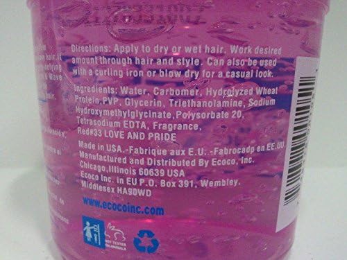 Eco Style Curl & Wave Styling Gel, 8 Ounce