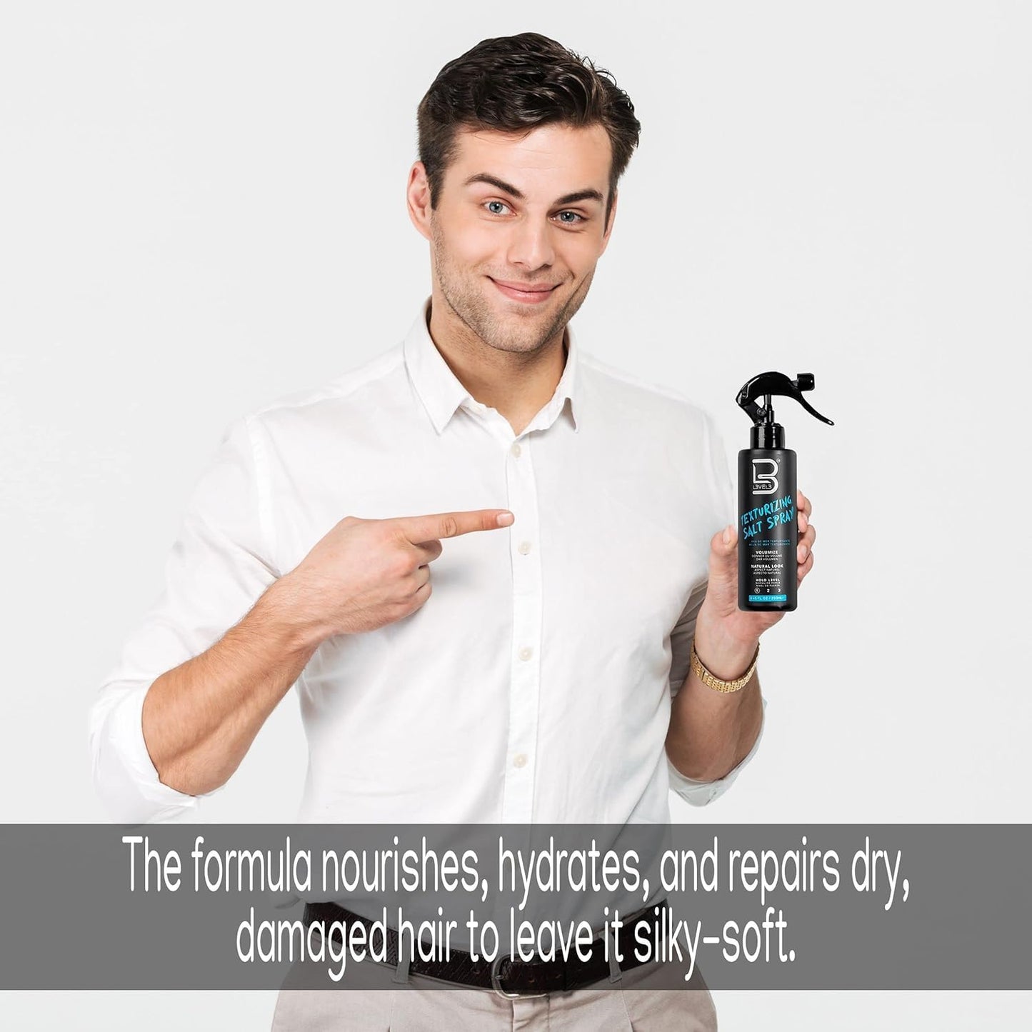 L3VEL3 Sea Salt Texturizing Spray, 250ml