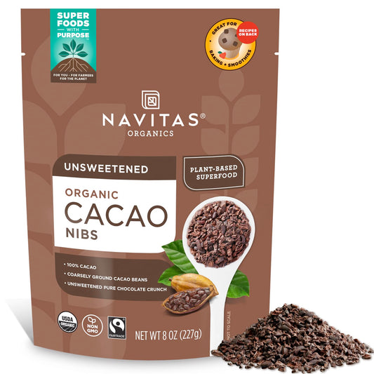 Navitas Organics Cacao Nibs, 8 Ounce