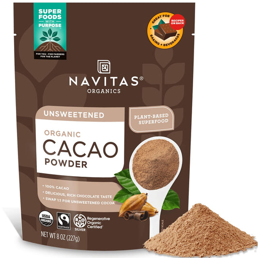 Navitas Organics Cacao Powder, 8 Ounce