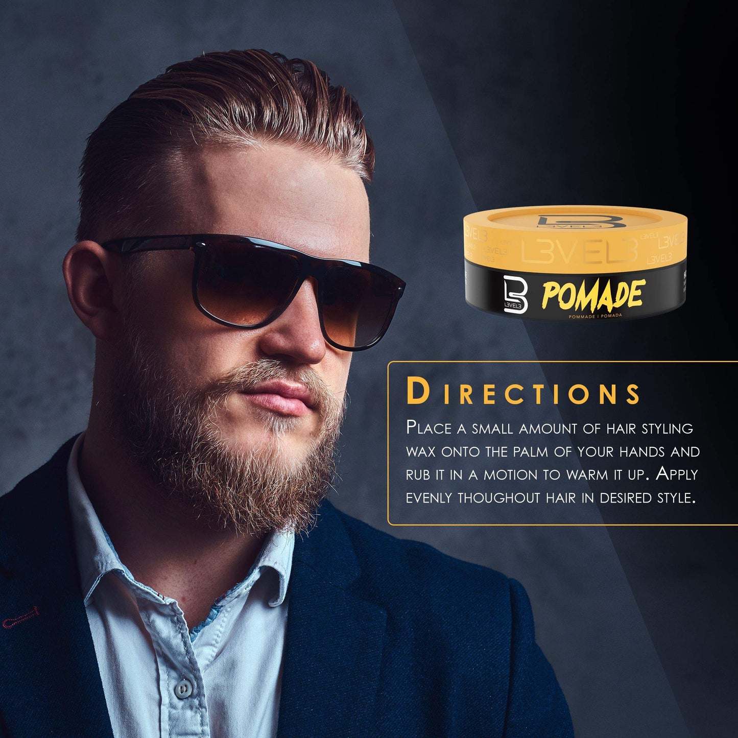 L3VEL3 Pomade - Improves Hair Strength and Volume