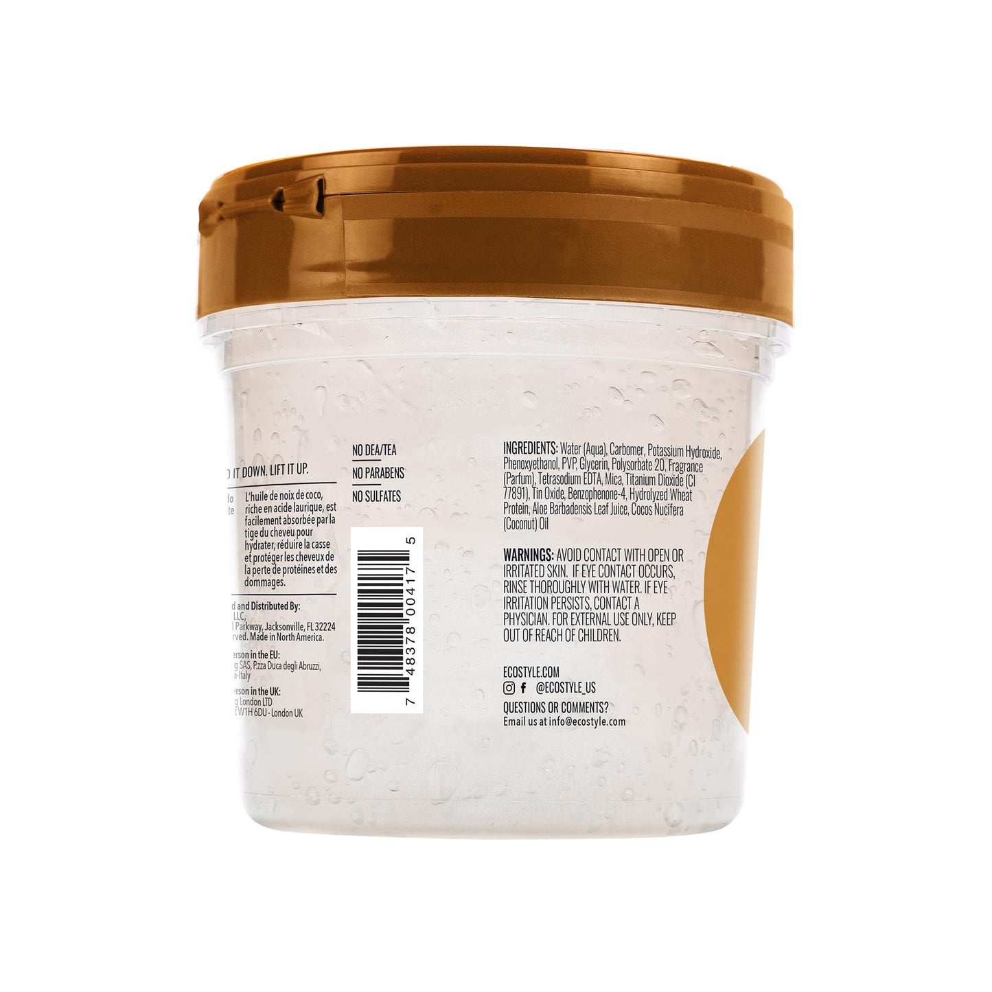 Eco Style Coconut Styling Gel, 8 Ounce