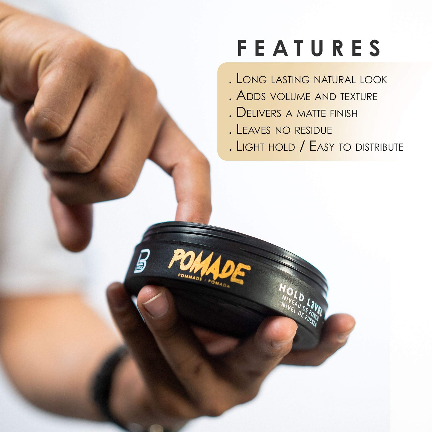 L3VEL3 Pomade - Improves Hair Strength and Volume